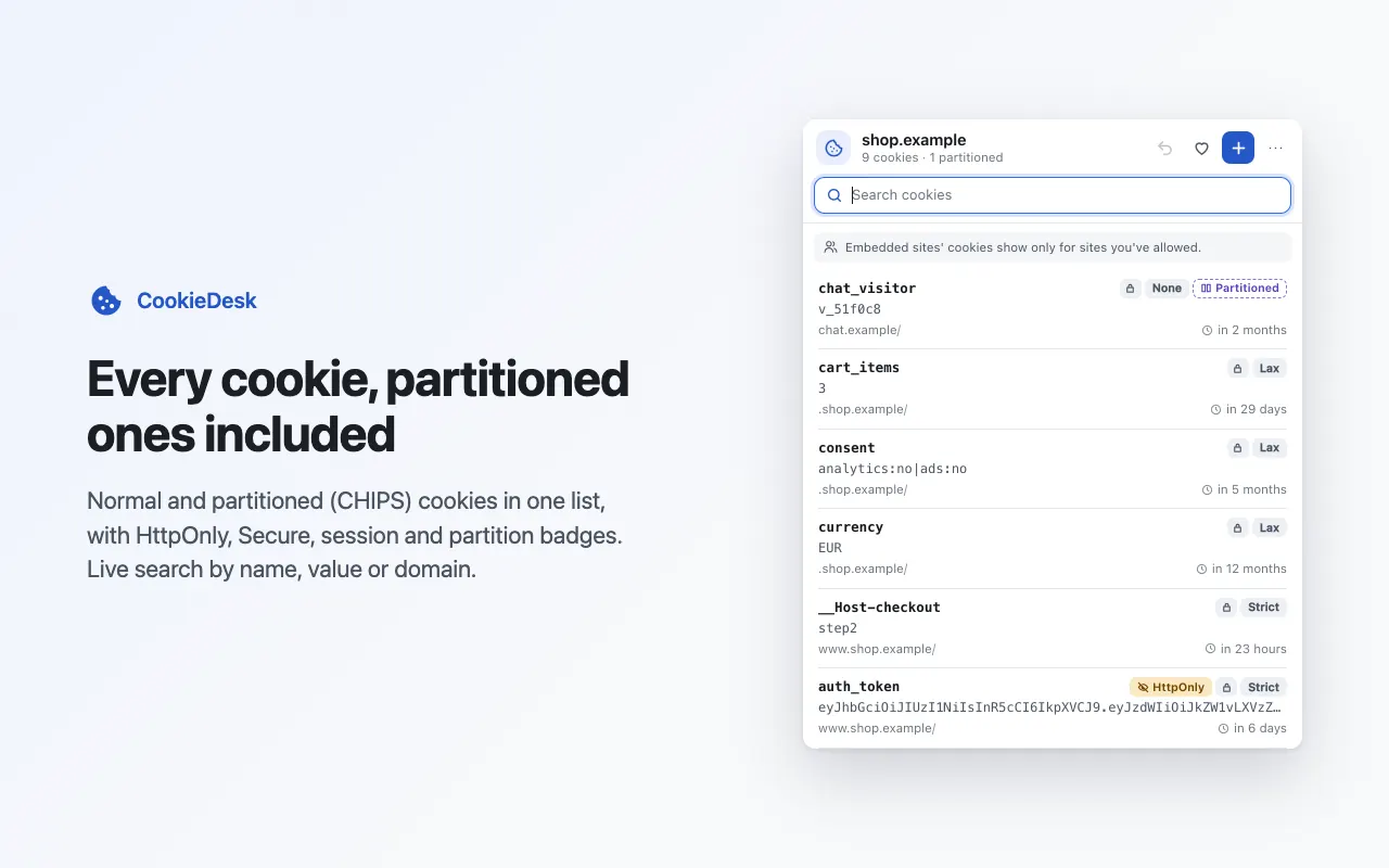 CookieDesk screenshot 1