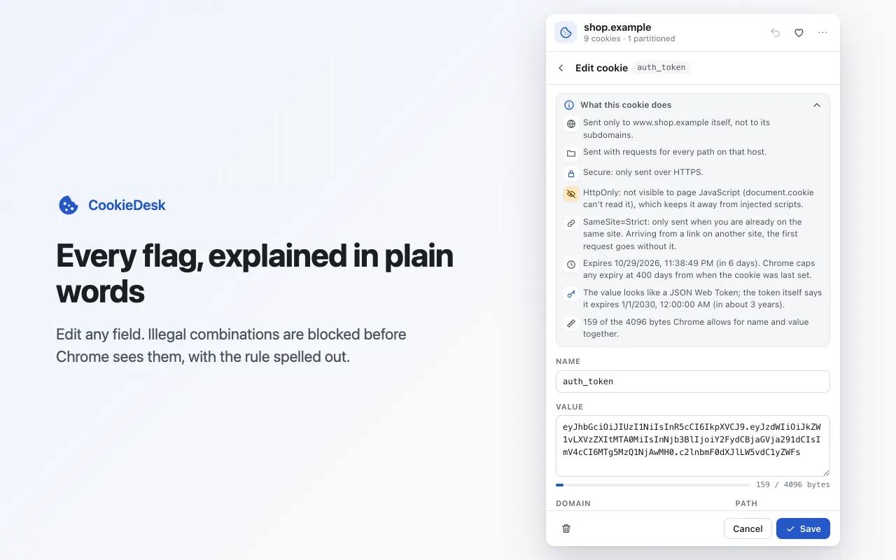 CookieDesk screenshot 2