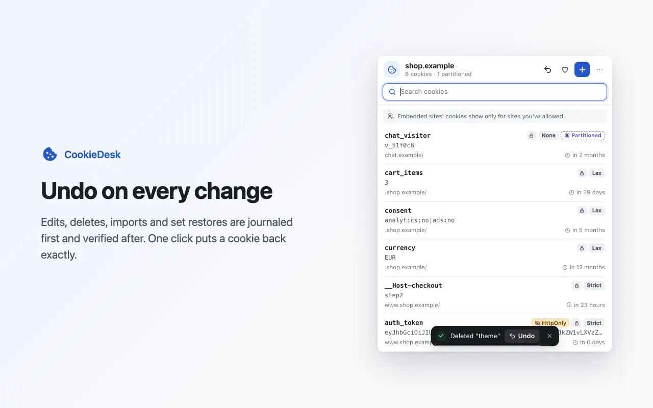 CookieDesk screenshot 3