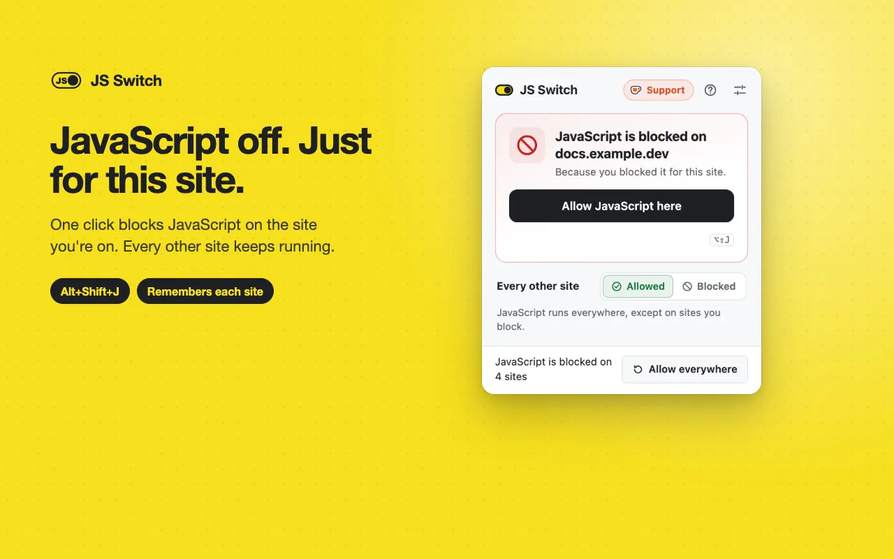 JS Switch screenshot 1