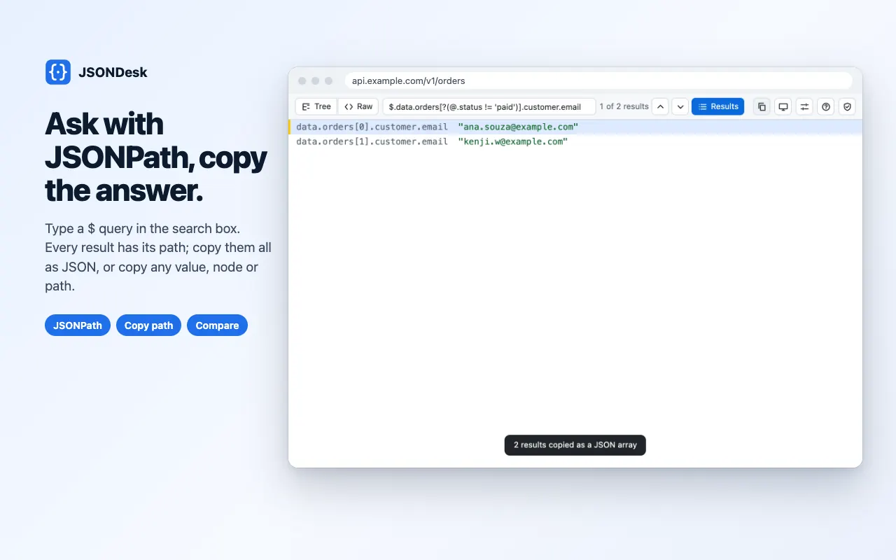 JSONDesk screenshot 3