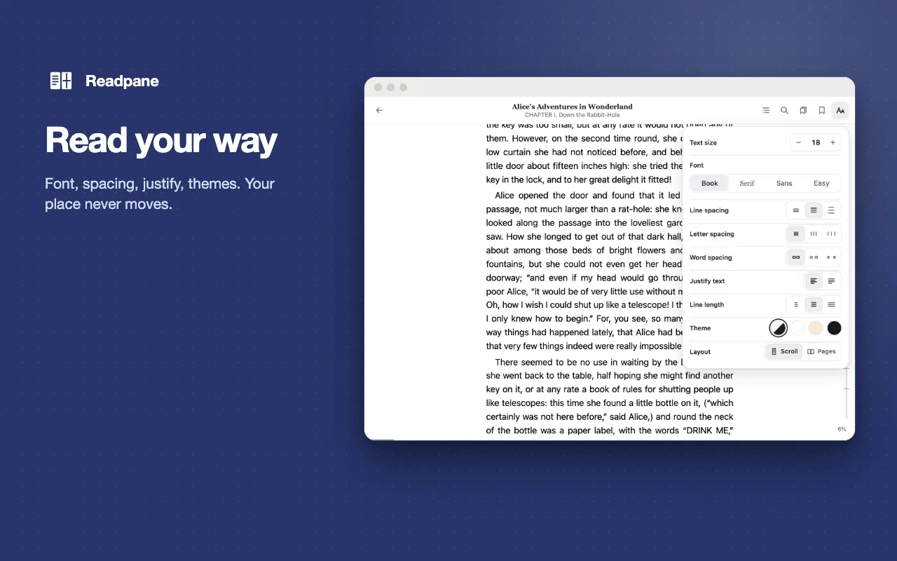 Readpane screenshot 2