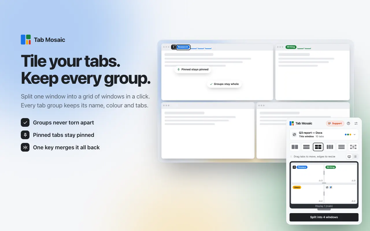 Tab Mosaic screenshot 1